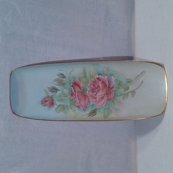 Hutschenreuther Selb Other - Vintage Hutschenreuther Rose Dish 15 inches